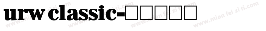 urw classic字体转换